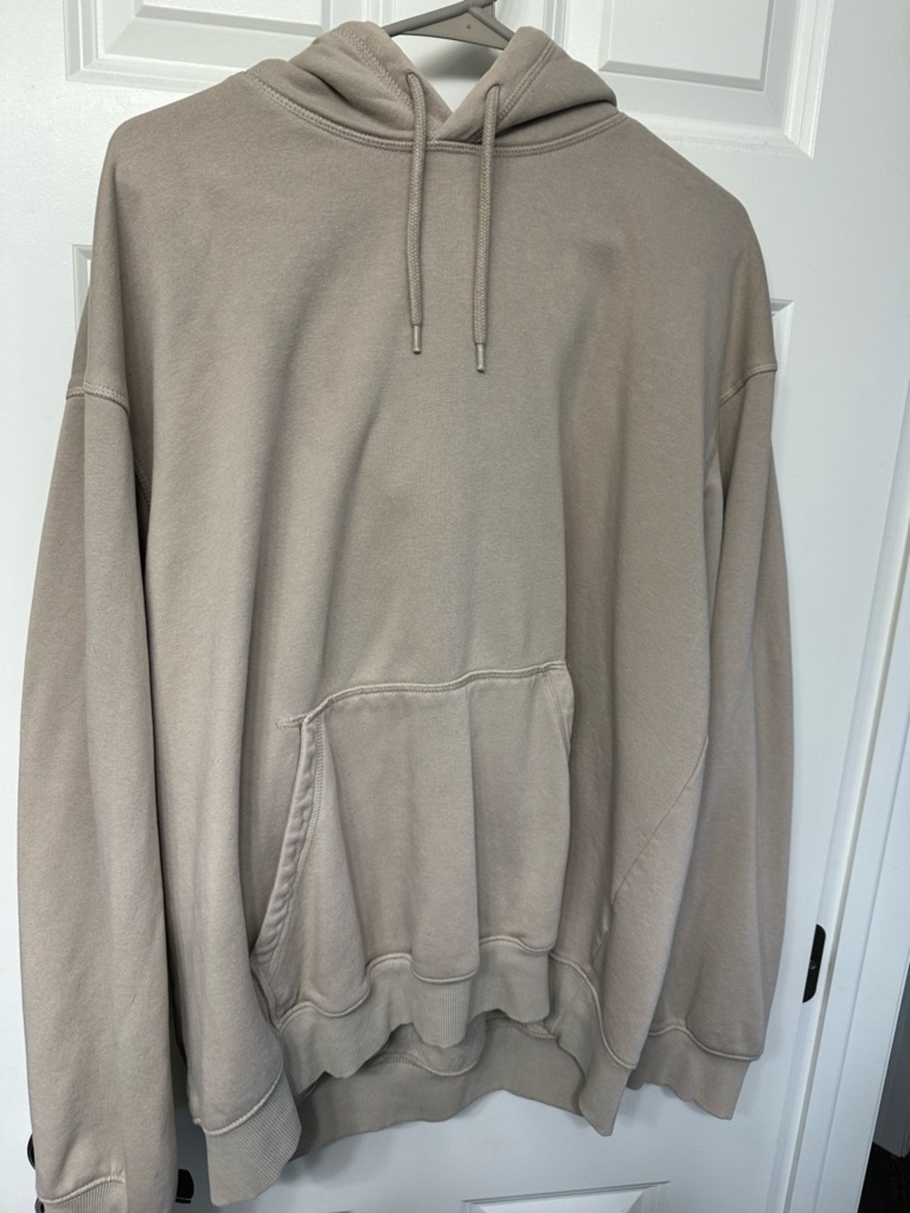 H&M Relaxed fit Men's Oversized Pullover Hoodie - Taupe